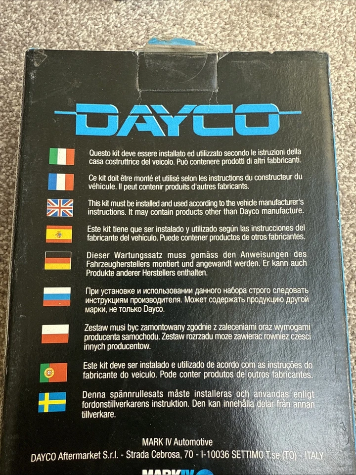 Ford Escort D/TD Fiesta D/DT Mondeo TD Courier D Dayco Timing Belt Kit  - Image 2 of 3