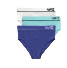 Hanes Originals Seamless Ribbed Bikini Underwear NWT Size L 