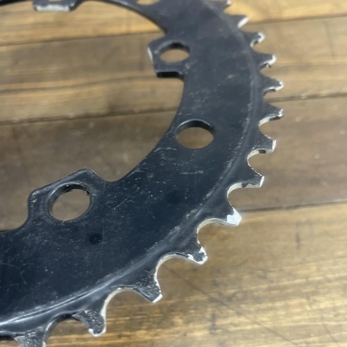 Vintage Pro Neck USA 42T BMX Chainring Black 110BCD 80s 90s Bike 42 Tooth - Picture 7 of 10