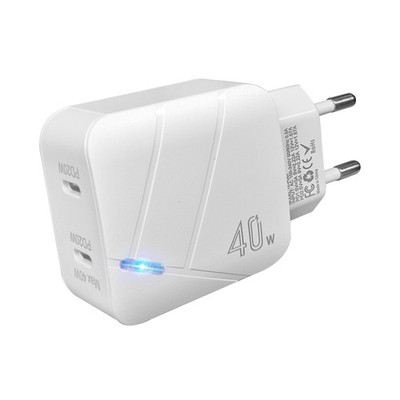 Schnell 40W 3A Ladegerät USB-C Europäischer Netzteil Stecker Für Samsung Handy