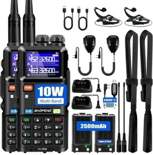 2X Baofeng UV-5RM 10W Multi-Band Long Range Two-Way Radio Walkie Talkie FULL KIT
