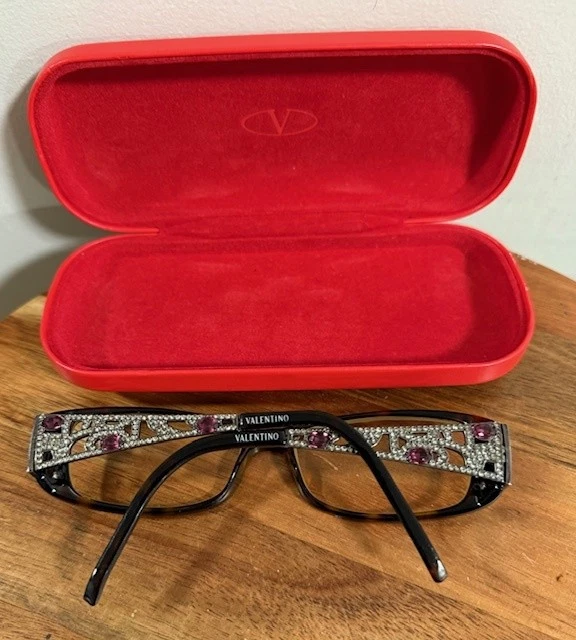 Valentino Gafas Mujer 5613/U ONFQ Marrón Cristal Embellecido Monturas Italia Foto 2 de 4