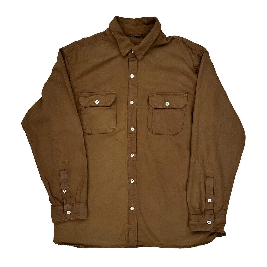 Levis Shirt - Large Brown Cotton