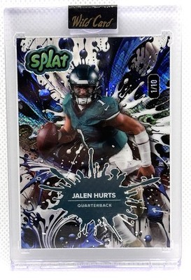 2025 Wild Card Splat Jalen Hurts 1/10 (1/1 Number Match) Philadelphia Eagles