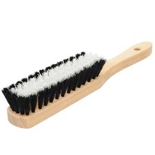 Carpet Cleaning Brush, Scrub Brush with Handle for Floor Mats, Black and White