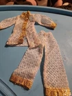 New ListingVintage 1969 Shillman TAGGED- Barbie Clone White Lace Gold Metallic  Outfit