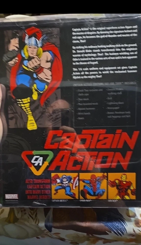 Boneco de ação Thor Captain 12" / 2012 Marvel.     CAIXA ABERTA. - Imagem 2 de 2