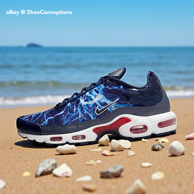Nike Air Max Plus Shoes Midnight Navy White Black HV2323-400 Men's