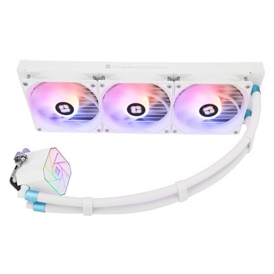 Aqua Elite 360 White V3 Liquid CPU Cooler, AIO Pump Head Speed up to 3300RPM, TL