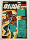 Vintage 1987 G.I. Joe COBRA Astro Viper Full Uncut File Card Back - Original