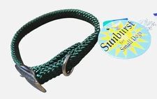 Coastal Pet Sunburst Nylon Braided Pet Collar For Small Dogs  10"  GREEN NEW