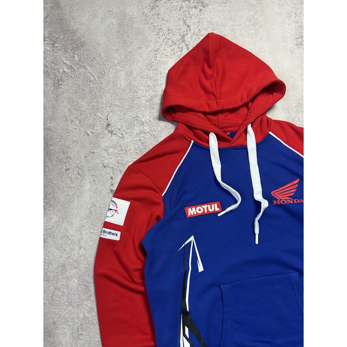 Vintage Honda Racing Team Hoodie Motul Akrapovic Genuine Licensed Official XS View 4