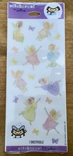 VTG Stickeroni Hallmark Stickers, Glittered Fairies, One Sheet, NEW