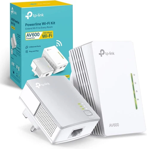 Tp-Link AV600 Powerline Adapter Wi-Fi Kit, Wi-Fi Booster/Hotspot/ Extender, Wi-F