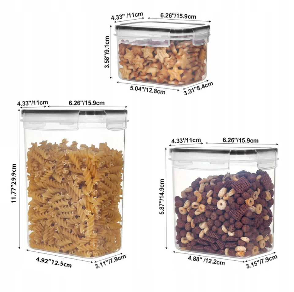 14 Set Vorratsdosen Aufbewahrungsbox Küche Organizer Luftdicht Vorratsbehälter - Bild 2 von 4