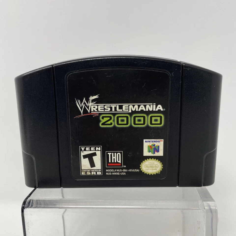 N64 WWF Wrestlemania 2000 cart - Image 2 of 4