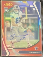 Simi Fehoko 2021 Absolute Autograph Auto Spectrum /100 Rookie RC Cowboys
