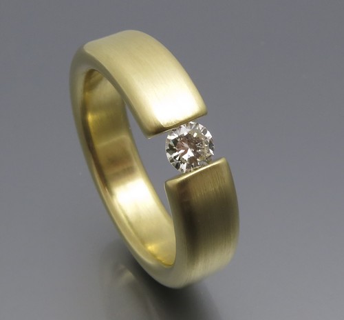 REIF-DESIGN - TOLLER BRILLANT SPANNRING - 585 GOLD - AUS EIGENE GOLDSCHMIEDE - 第 1/8 張圖片
