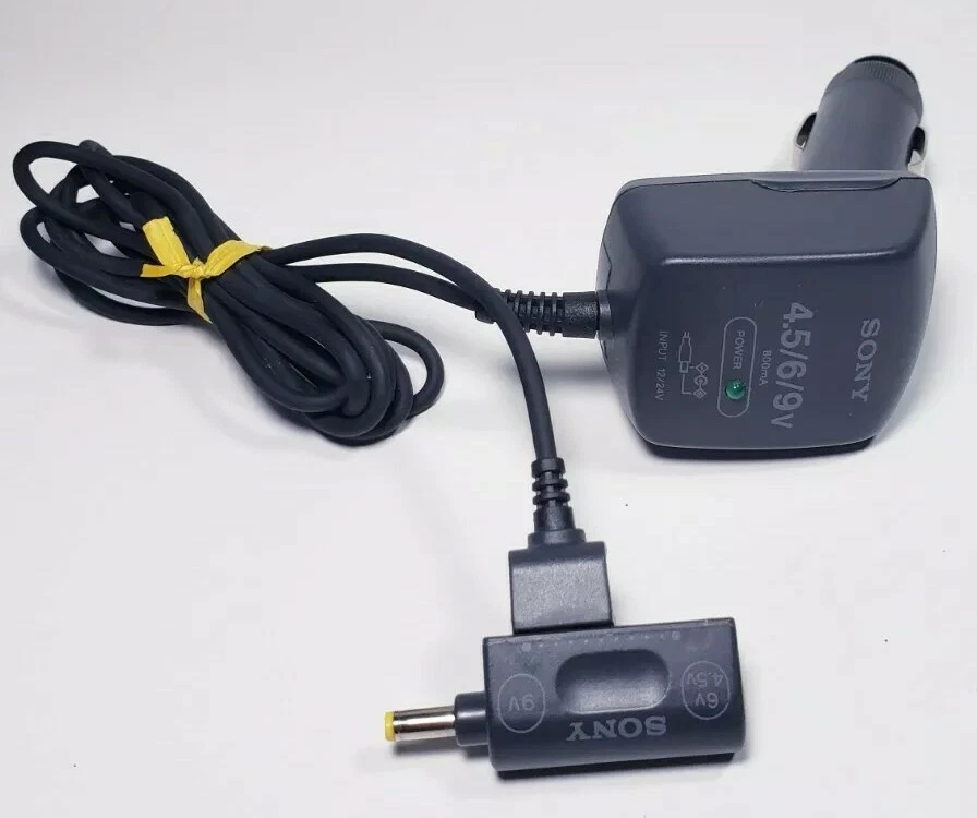 Genuine Sony (DCC-E25CP) DC Car Charger Power Adapter! 4.5 / 6 / 9V 800mA Mint - Image 2 of 4