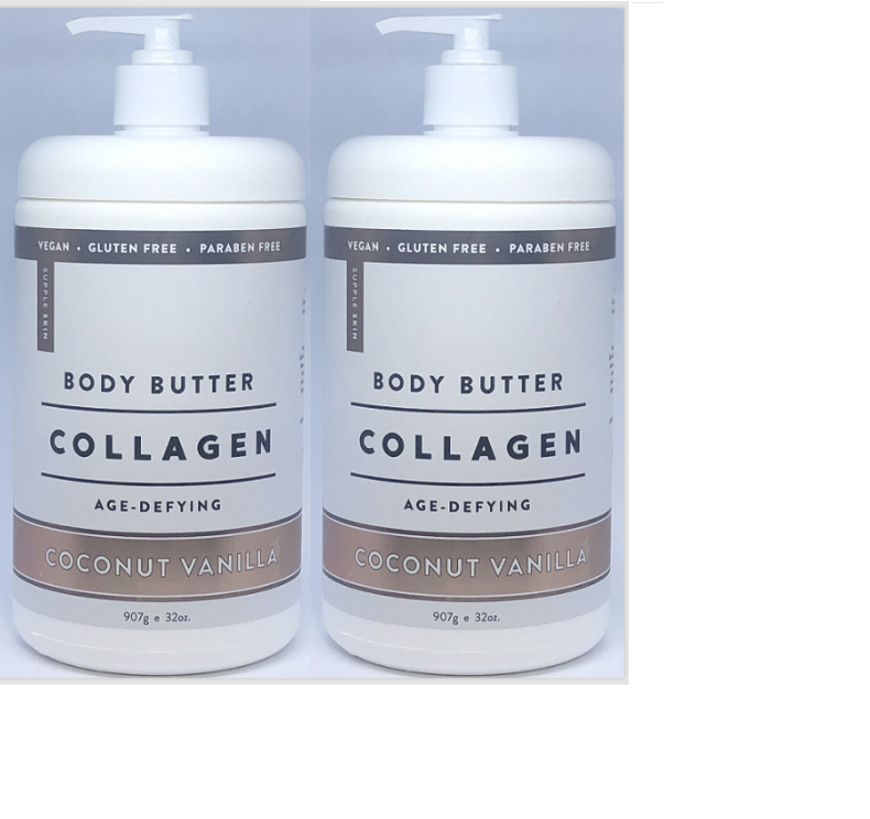 Lot of 2 Home and Body Co Body Butter Collagen Age Defying Coconut