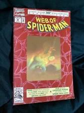Marvel Comic  WEB OF SPIDER-MAN  30th Anniversary Hologram Edition VG+