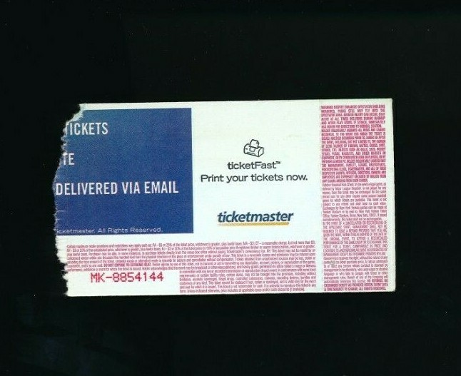 January 25 2005 Hilary Duff Ticket Stub Most Wanted Tour Arena at