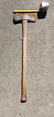 Vintage Cruiser Double Bit Axe Believed to be Plumb unmarked 9'' Head 29-1/2