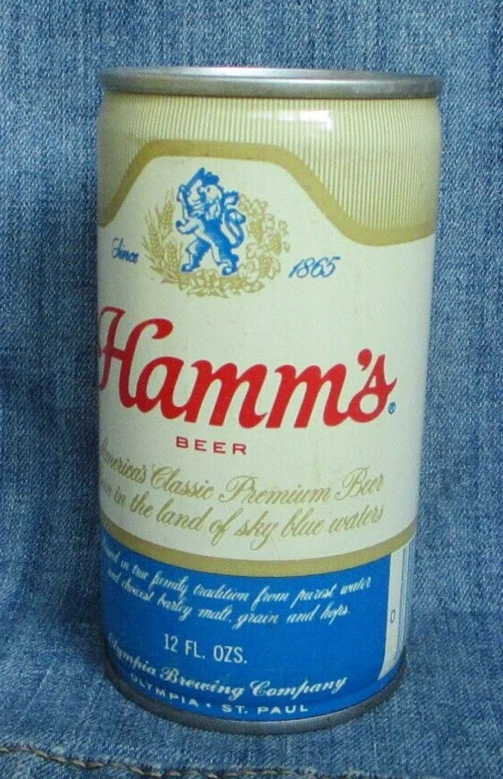VINTAGE HAMM'S BEER CAN Empty Steel Pull Tab Olympia Brewing Company CF2 - Image 3 of 4