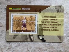 2008 TESSERA FILATELICA Dorando Pietri Maratoneta Italiano