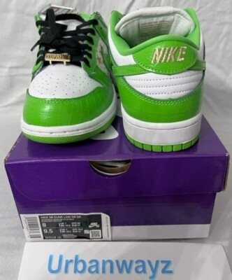 Nike SB Dunk Low Supreme Stars Mean Green size 8 | eBay