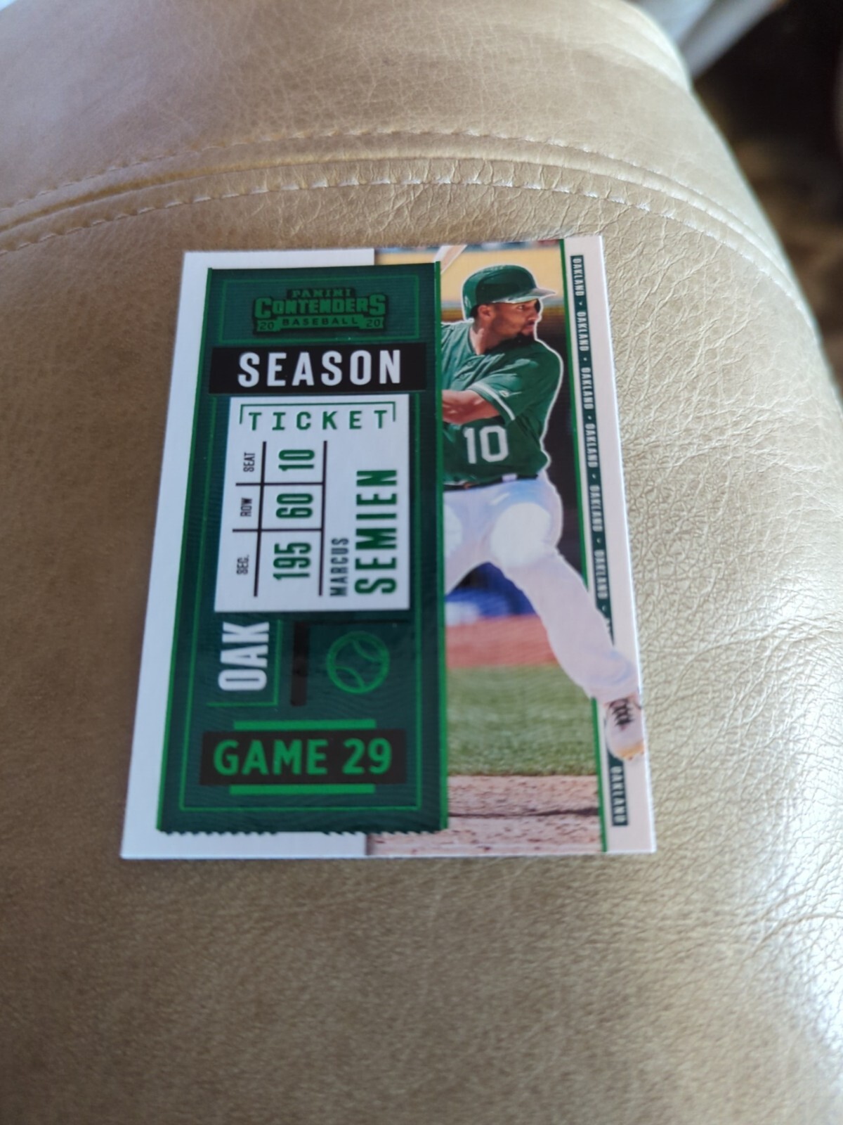 2020 Panini Contenders Green Marcus Semien #82