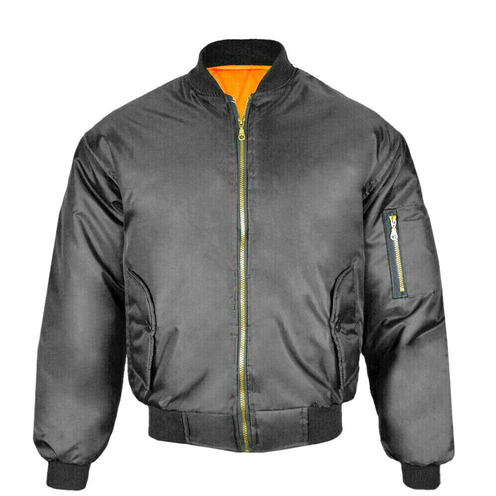 MA1 Esercito Pilota Biker Bomber Sicurezza Fly Stile Militare Giacca MA1 Esercito Pilota Biker Bomber Sicurezza Fly Stile Militare Giacca