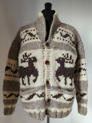 British Columbia Cowichan Sweater Vancouver Maglione Canadese