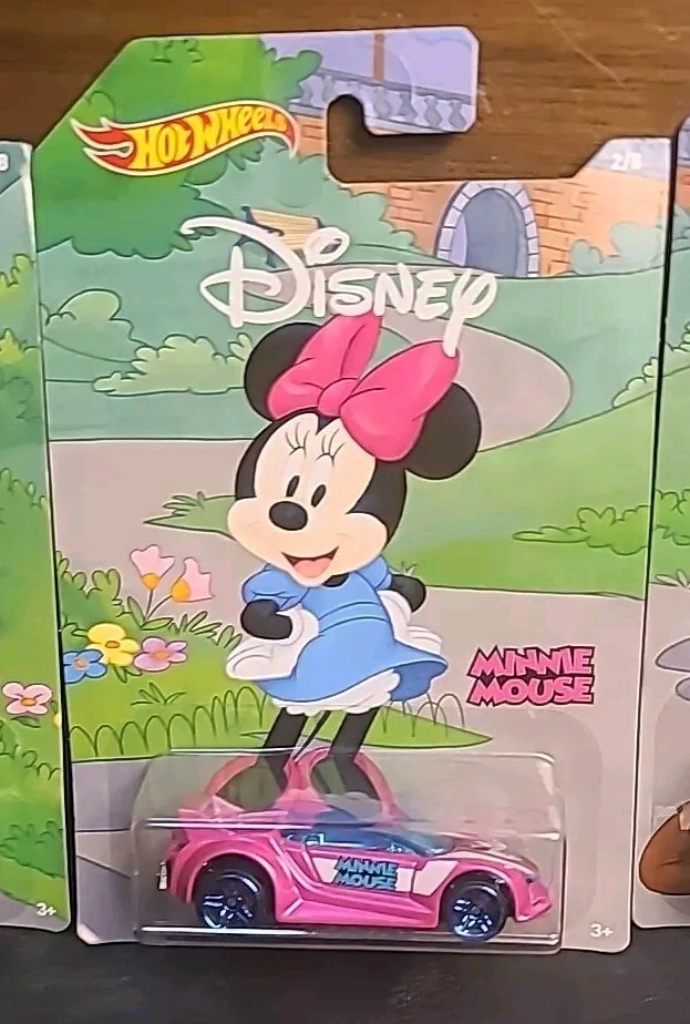 3 Disney Hot Wheels Cars Minni Mouse, Goofy, And Pluto New In Box - Image 3 of 4