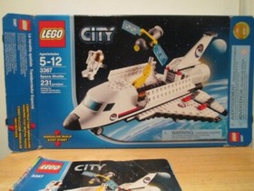 LEGO 3367: City Space Shuttle Complete With Mini Figure Manual Box USED