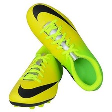 NEW Nike Jr. Mercurial Vortex FG Football/Soccer Cleat-Yellow/Neon/Black/Silver