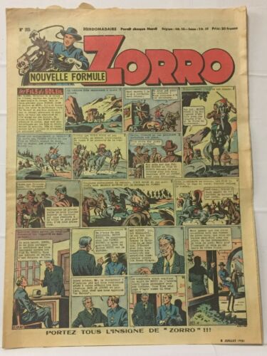 Zorro - 8 Juillet 1951 - No 265 - Picture 1 of 1