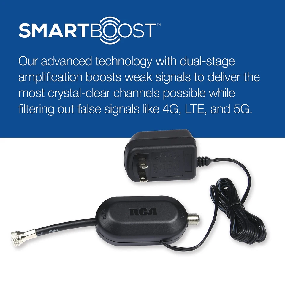 Rca Digital Signal Amplifier For Outdoor Antennas Uhf Vhf Easy Install Amp2450e - Image 2 of 4