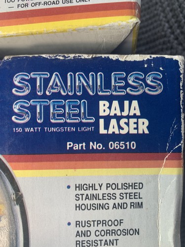 DICK CEPEK 2 BAJA PROVEN LAZER STAINLESS STEEL LIGHTS New Vintage - Bild 3 von 12