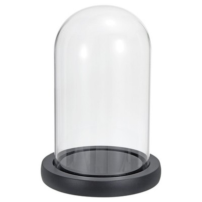 6.3''x3.9'' Klar Kloche Glas Kuppel Glocke Gefäß Vitrine Tischplatte Mittelstück