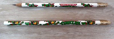 Vintage 1990's TMNT Set of 2 Pencils One Sharpened- One New NOTEWORTHY