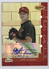 2005 Bowman's Best Red 183/199 Matt Albers #132 Auto 0c6