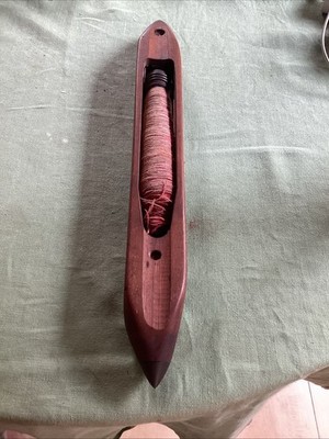 Antique Boat Shuttle For Weaving, it Has Brass Tipped Ends