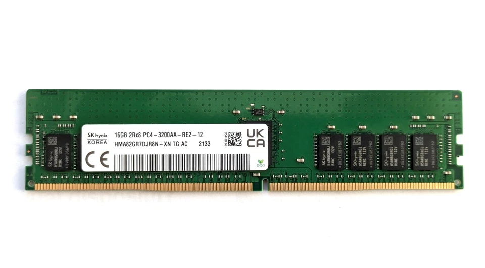 Barrette mémoire 16go PC4-3200AA ECC Registred HMA82GR7DJR8N-XN Memory module