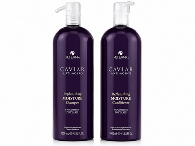 #ad #ad Alterna Caviar Anti Aging Replenishing Moisture Shampoo Conditioner 33.8 oz Set $89.99
