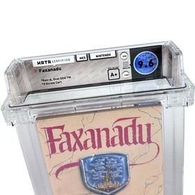 New NES Faxanadu WATA 9.6 Factory Sealed Graded Video Game 1989