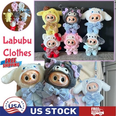For Labubu The Monsters Plush Doll Outfit Dress-Up Clothes Sanrio Set【No Toy】OY