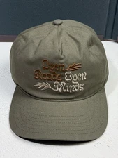 Roark Adjustable Snapback Hat Open Roads Open Minds Military Green Cap New