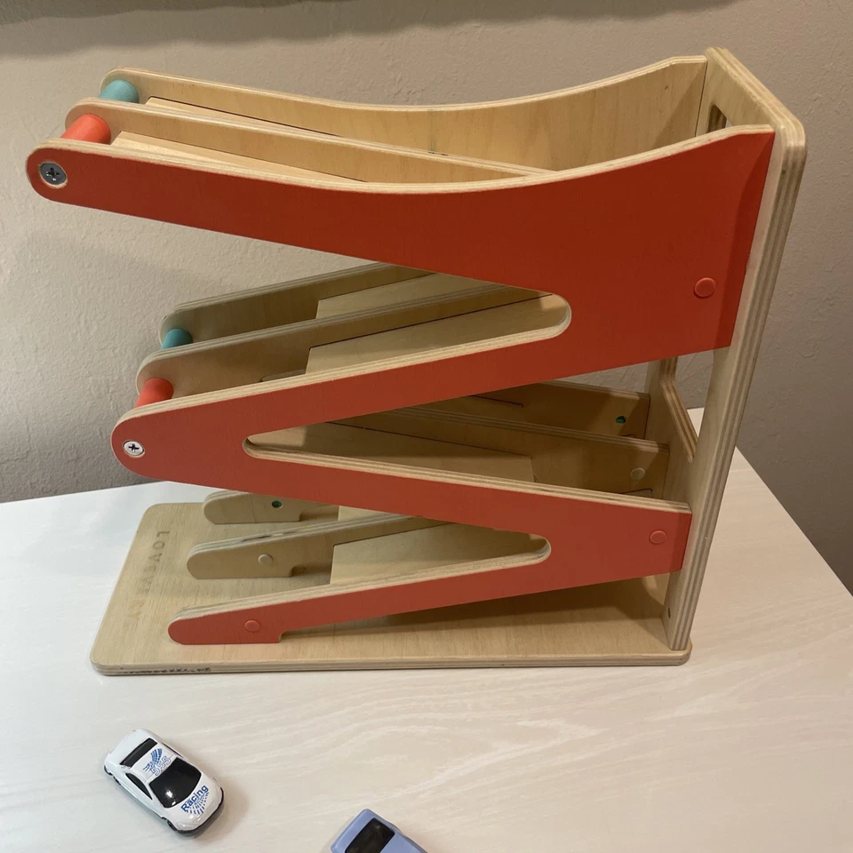 Lovevery Slide and Seek Box w/ multiple openings-4 balls Cognitve Dev  age 1+ - Image 4 of 4