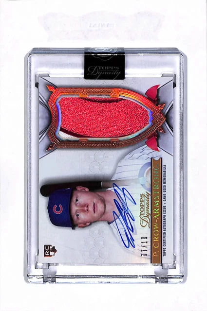 2024 Topps Dynasty Pete Crow-Armstrong #DAP-PCA Red 07/10 Patch Auto Rc